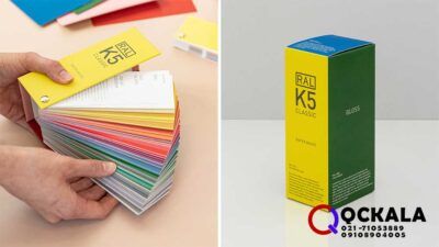خرید فن رنگ RAL K5 براق پایه آب | نسخه کلاسیک با نمایش بزرگ رنگ‌ها